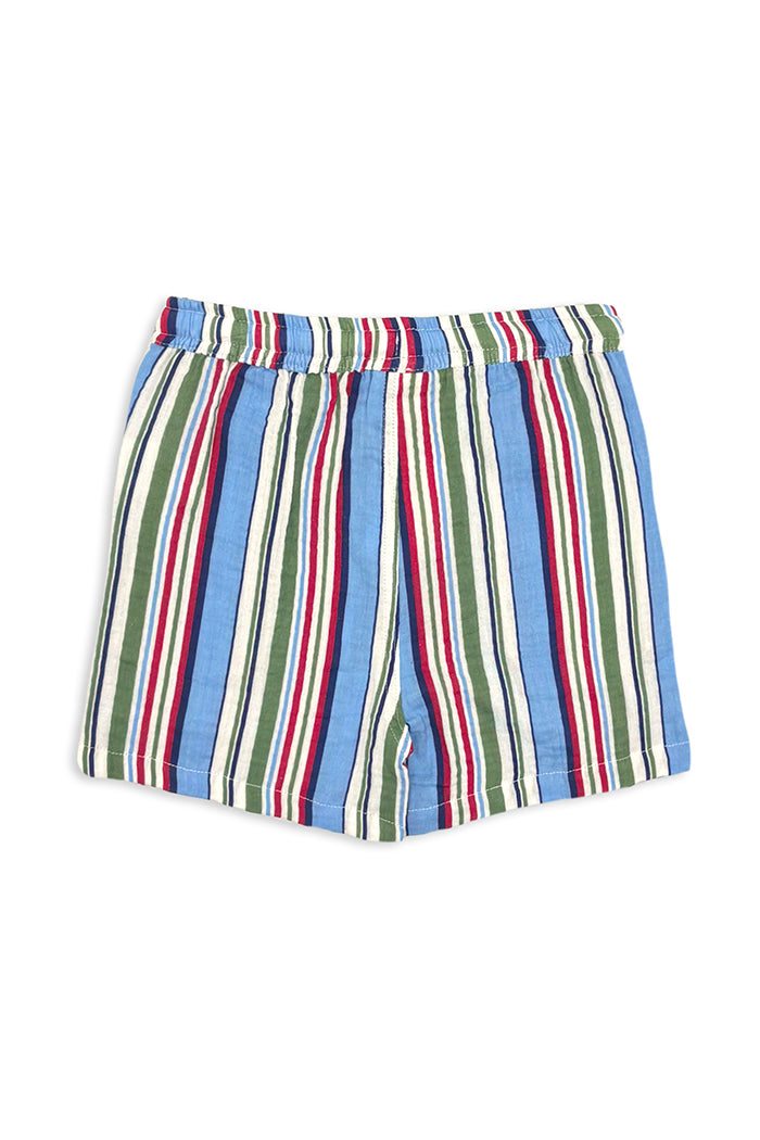 Milky Crinkle Stripe Short