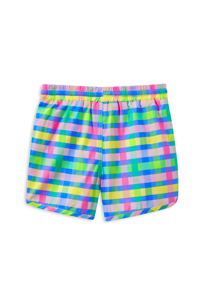 Milky Picnic Check Boardshort