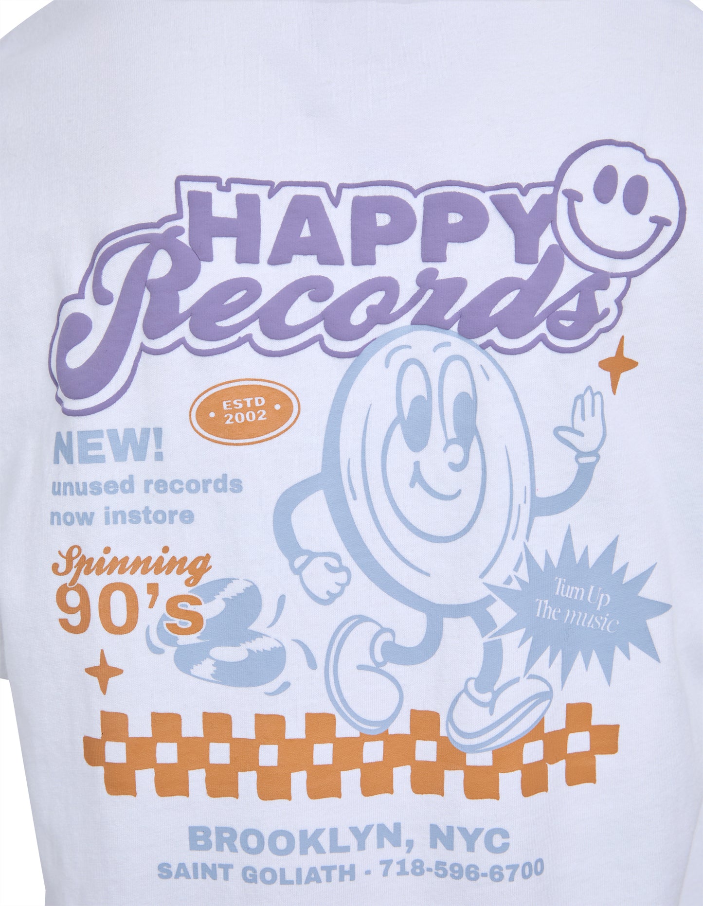 Goliath Happy Records Tee White