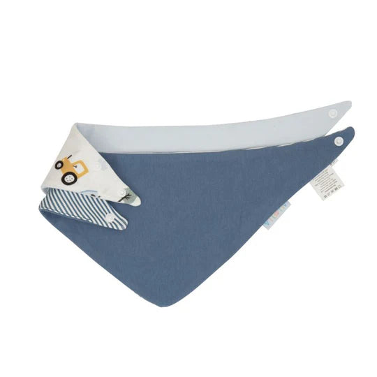 All 4 Ella Bandana Bib 2 Pack Reversible Barnyard