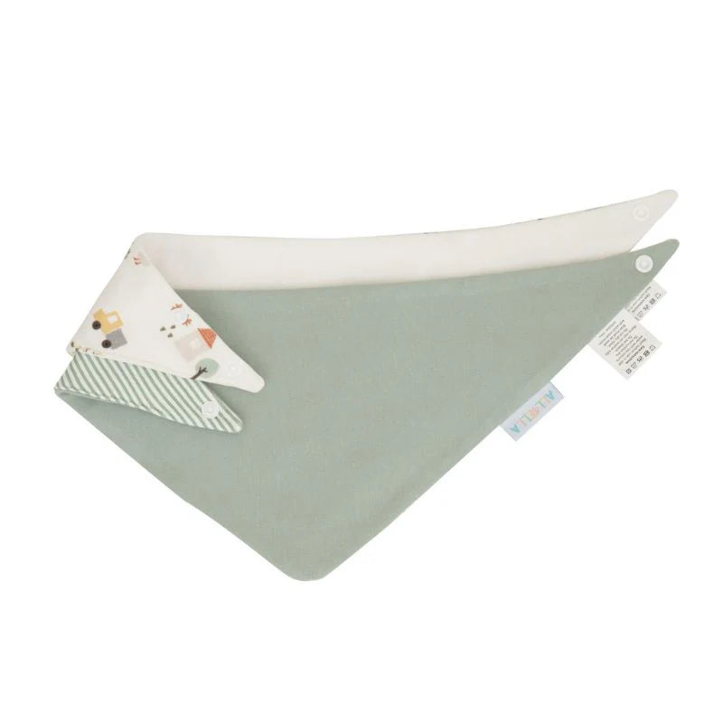 All 4 Ella Bandana Bib 2 Pack Reversible Country Farm