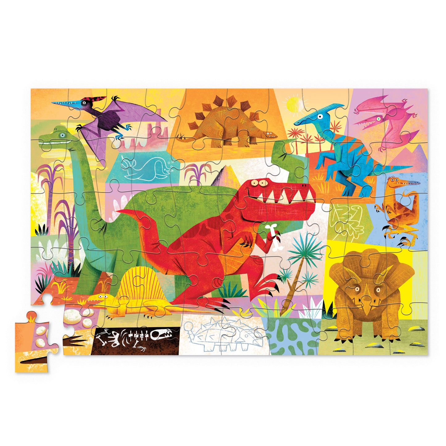Tiger Tribe 50 pc Tin Puzzle - Dino World