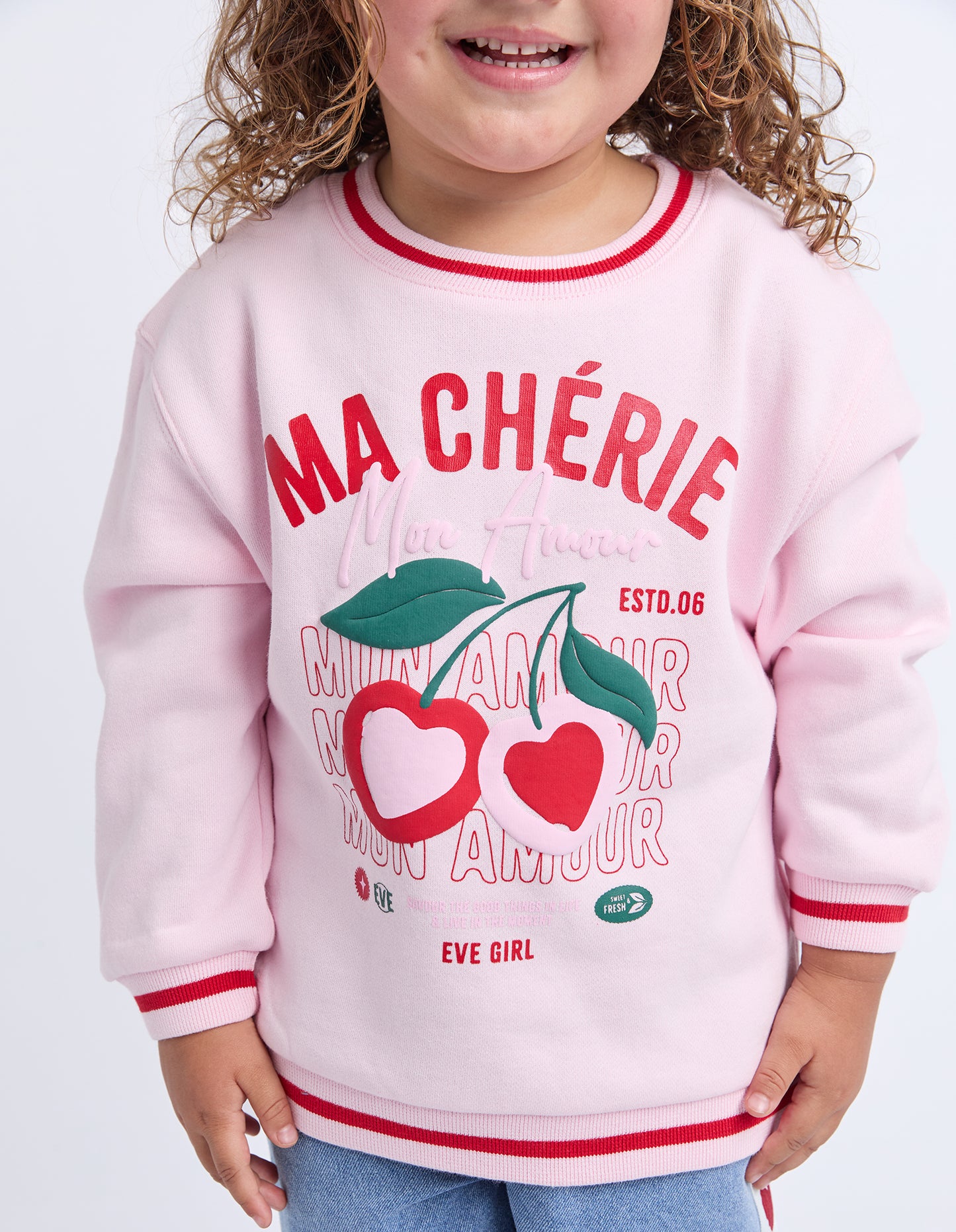 Eve Girl Cherry Hearts Crew