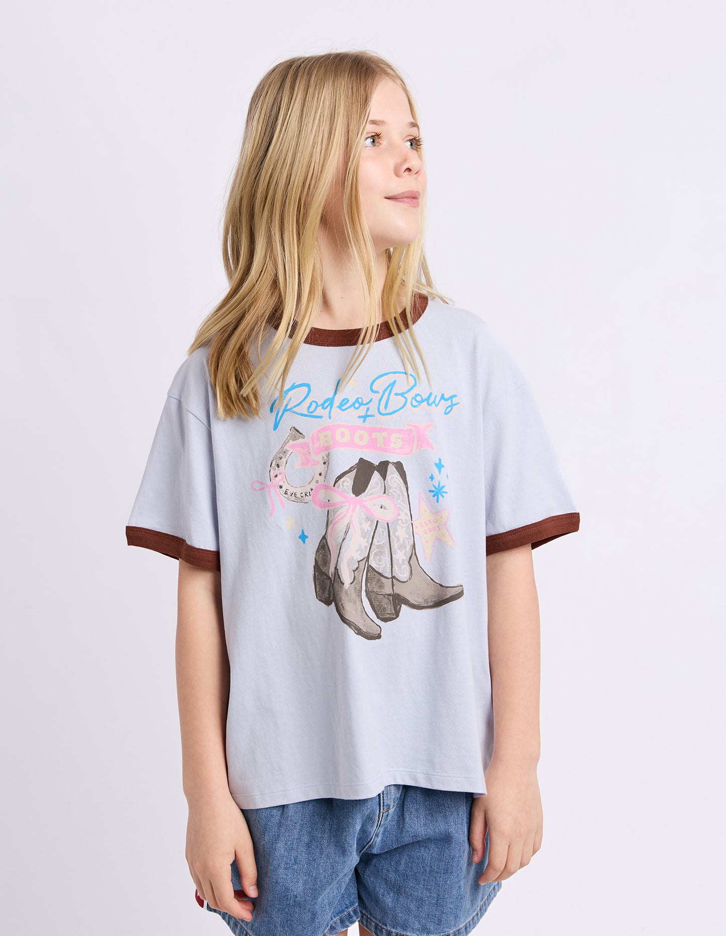 Eve Girl Boots Ringer Tee