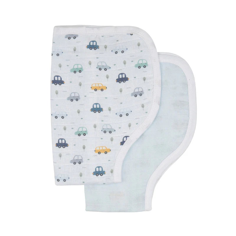 All 4 Ella Burp Cloth 2 Pack Beep Beep