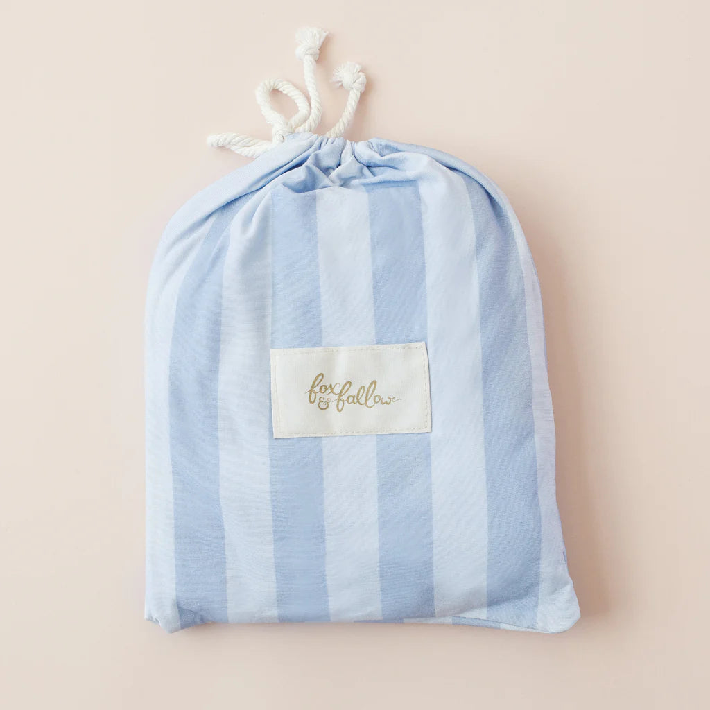 Fox & Fallow Cot Sheet Cloud Stripe
