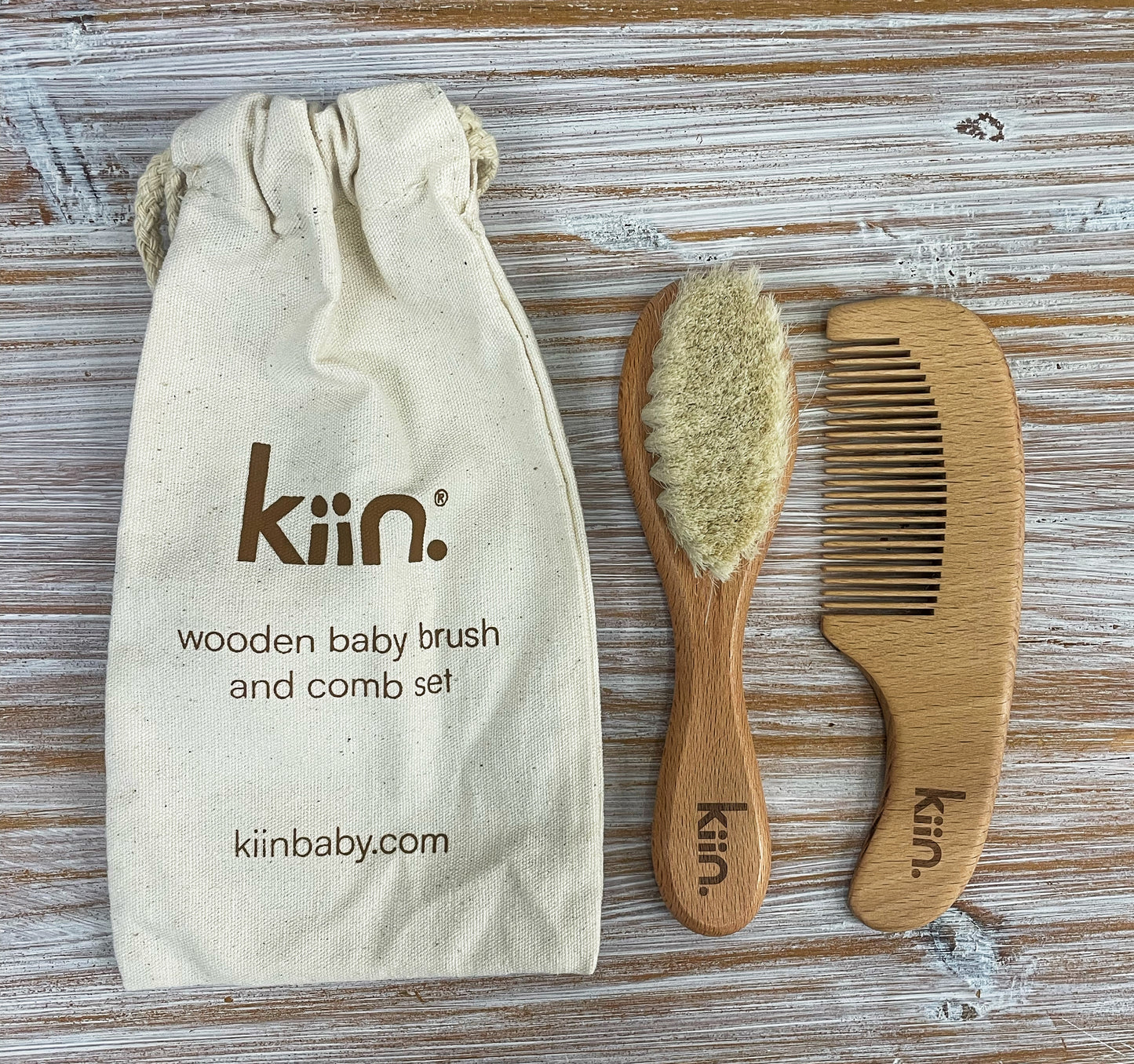 Kiin Wooden Brush & Comb Set