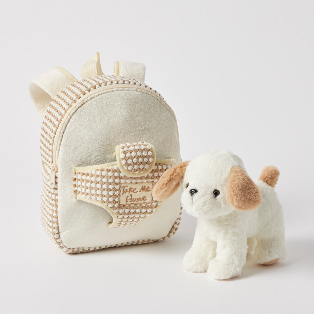 Plush Puppy Take Me Home Backpack