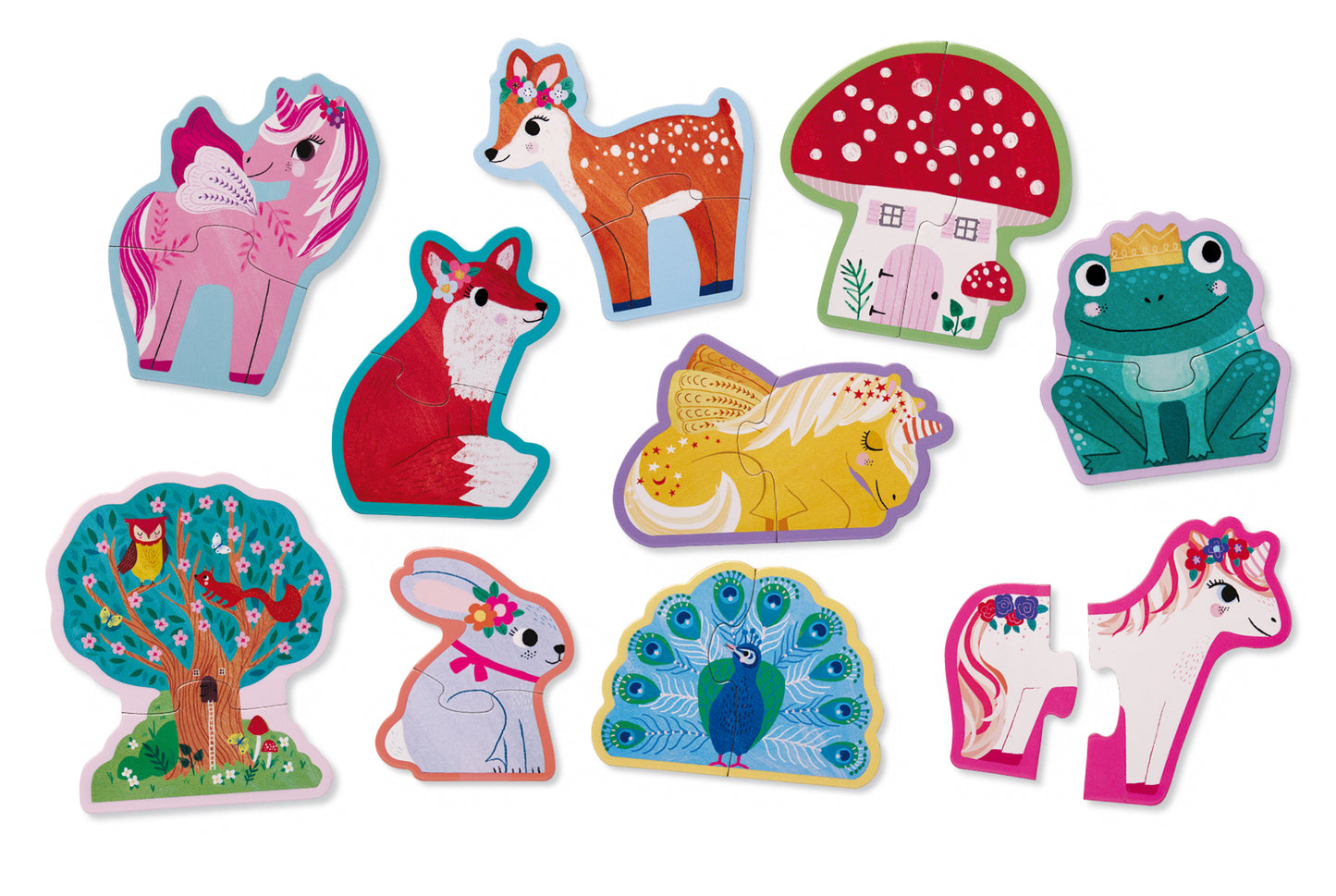 Tiger Tribe Let's Begin 2pc Puzzle - Unicorn