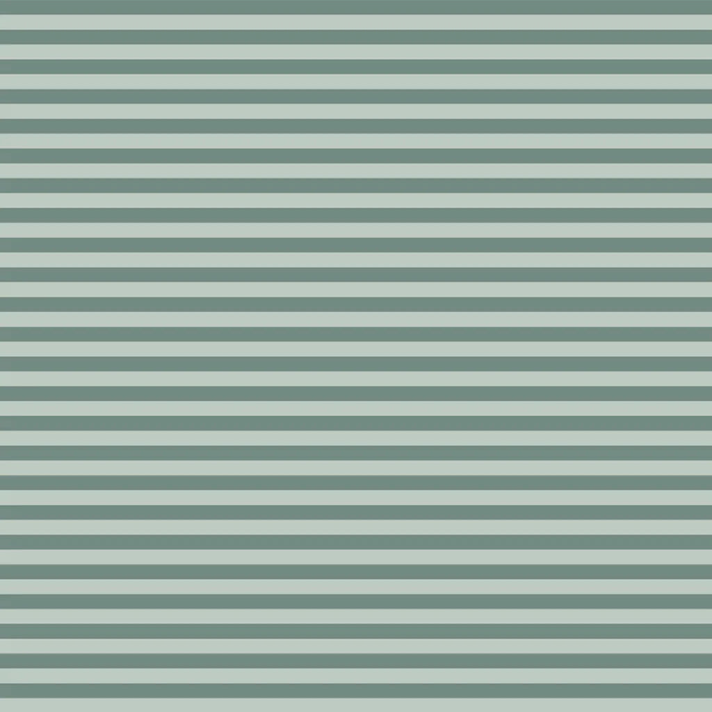 Fox & Fallow Sage Stripe Organic Muslin Wrap