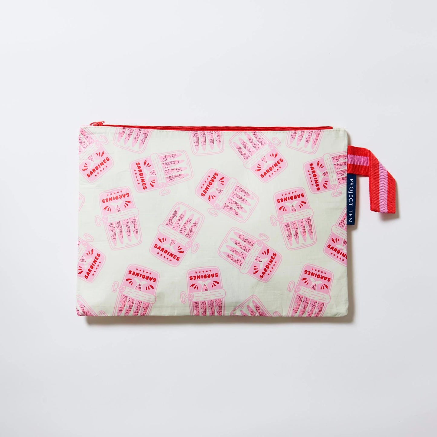 Project Ten Large Zip Pouch Sardine