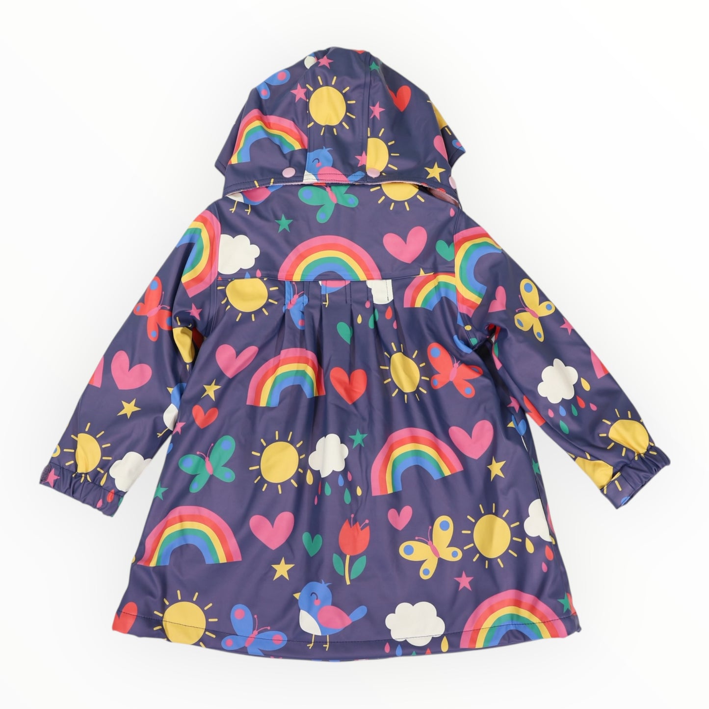 Korango Spring Rainbow Raincoat Navy