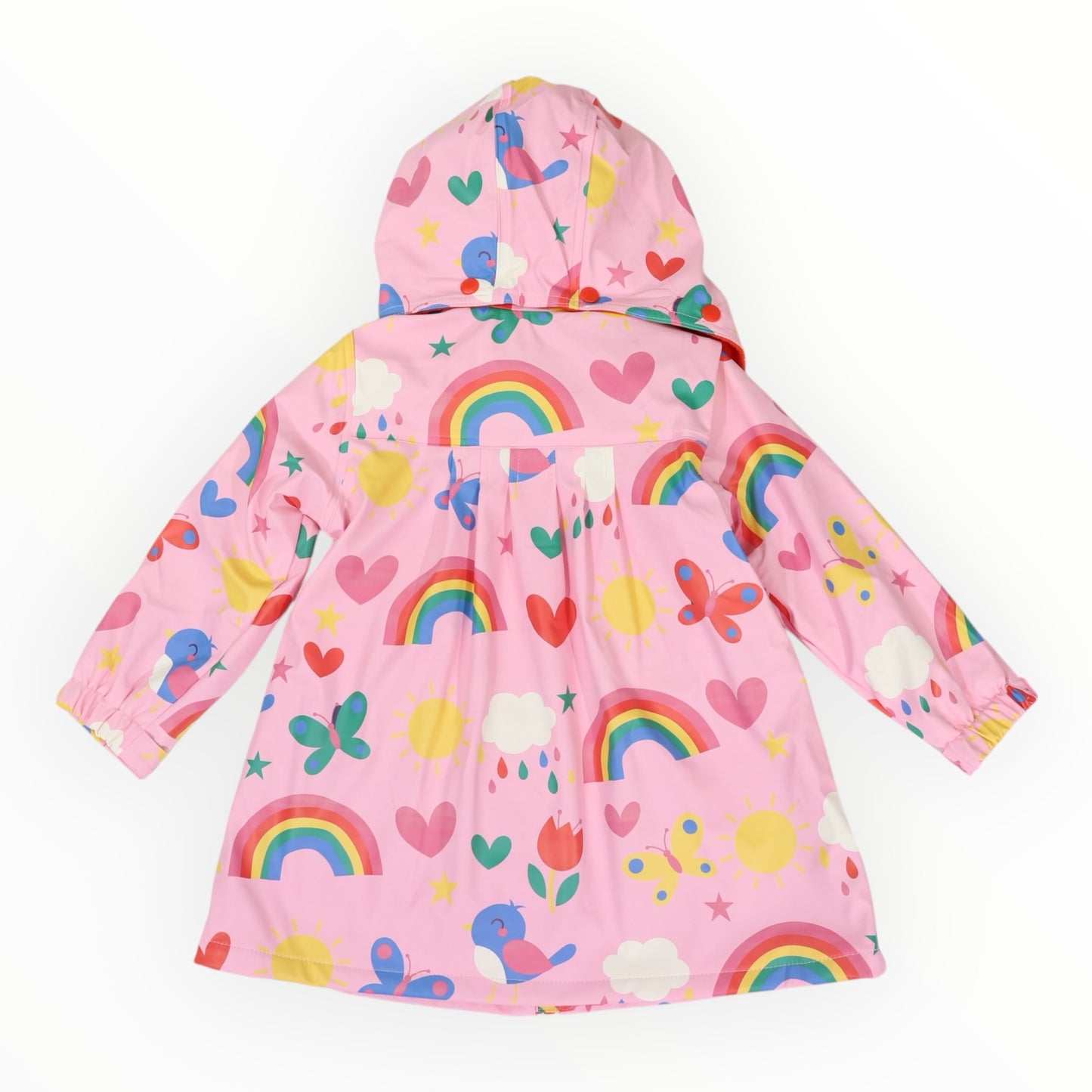 Korango Spring Rainbow Raincoat Pink