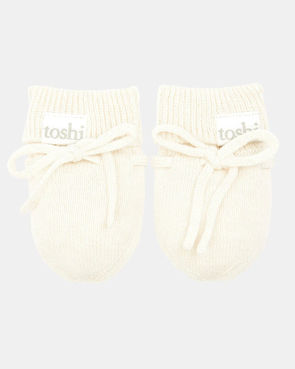 Toshi Organic Mittens Marley Cream