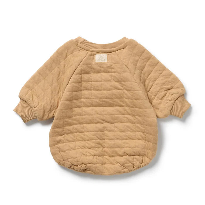 Wilson & Frenchy Honey Fawn Organic Quilted Bodysuit