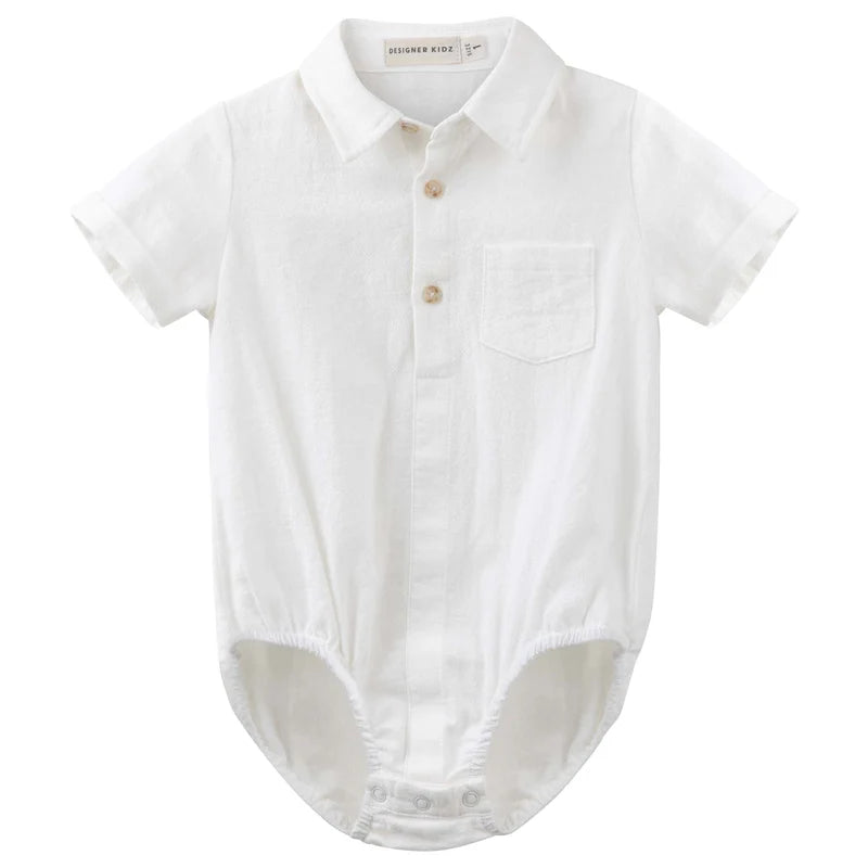 Designer Kidz Archie Button Romper