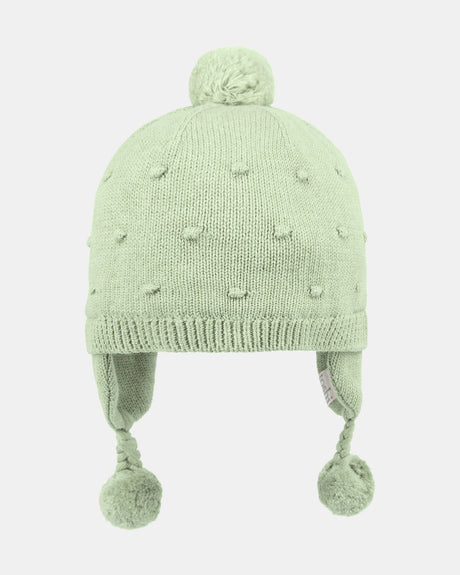 Toshi Organic Earmuff Beanie Popcorn Matcha