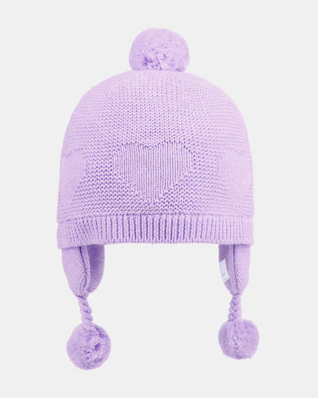 Toshi Organic Earmuff Beanie Heart Amethyst