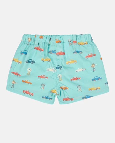 Toshi Baby Shorts Banjo Utes Teal