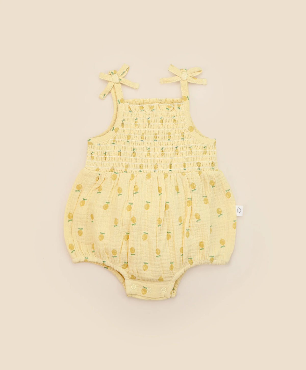 Lummi in Colour Muslin Bubble Romper Lemons