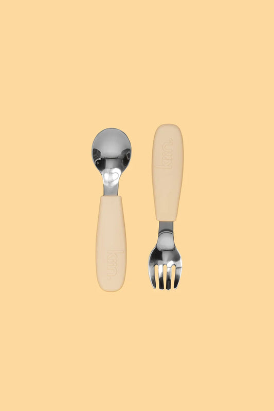 Kiin Silicone Cutlery Set Vanilla