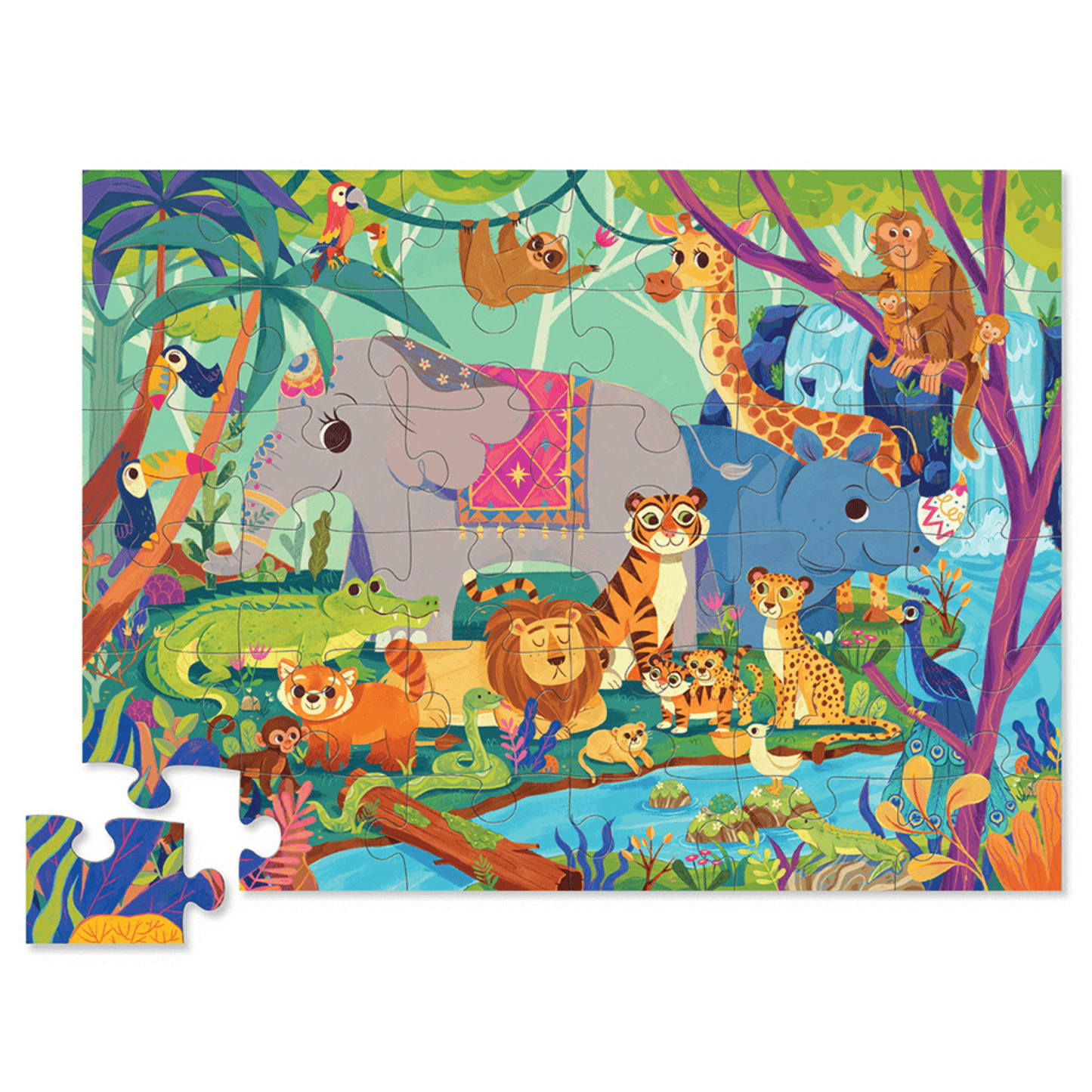 Tiger Tribe Classic Floor Puzzle In The Jungle