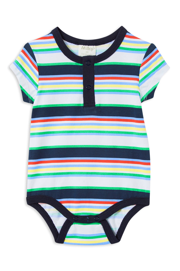 Milky Kids Multi Stripe Bodysuit