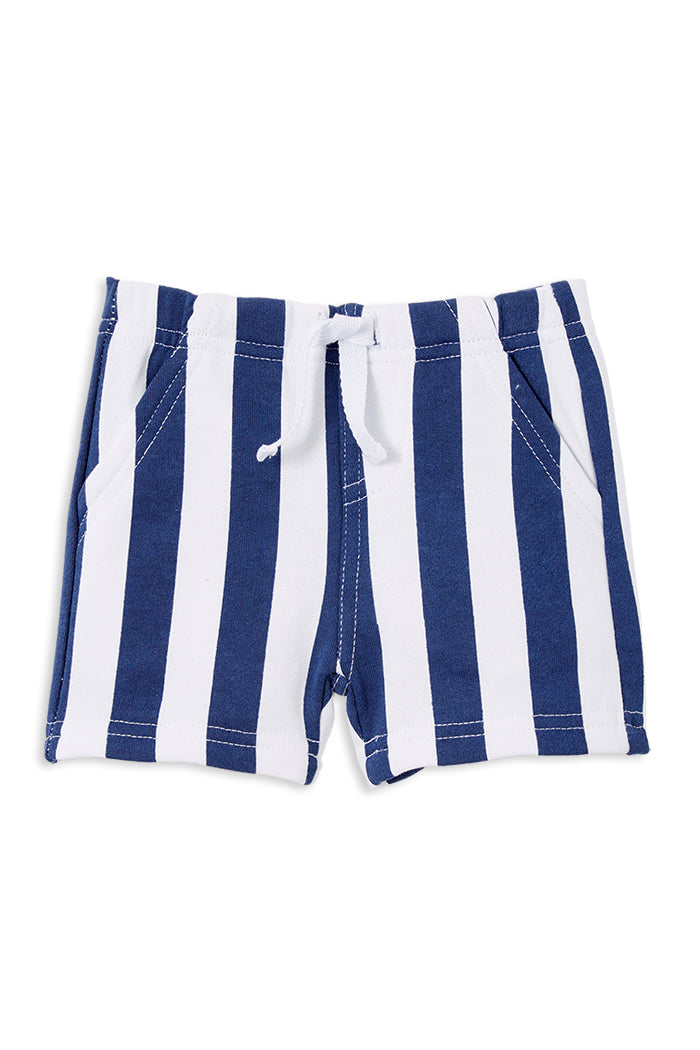 Milky Kids Stripe Fleece Short