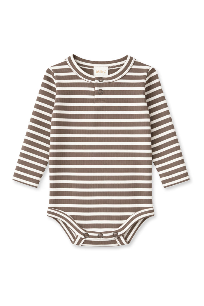 Milky Latte Stripe Bubbysuit