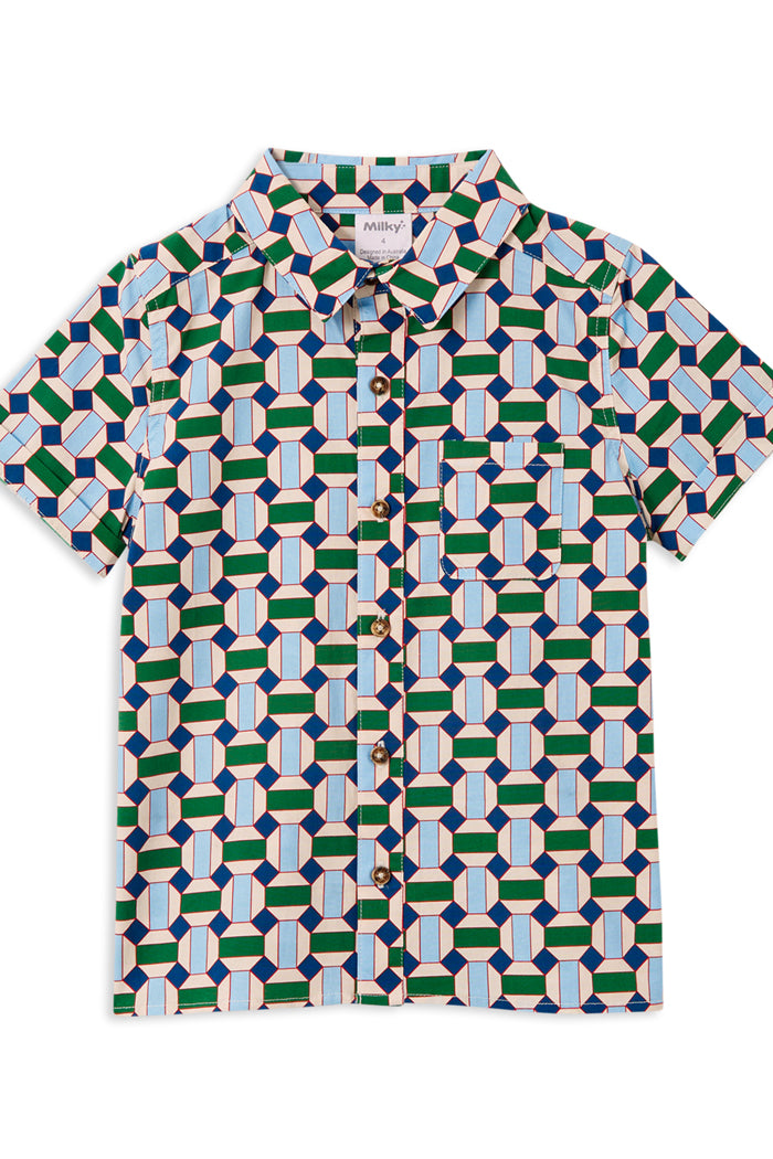 Milky Kids Poolside Cotton Shirt