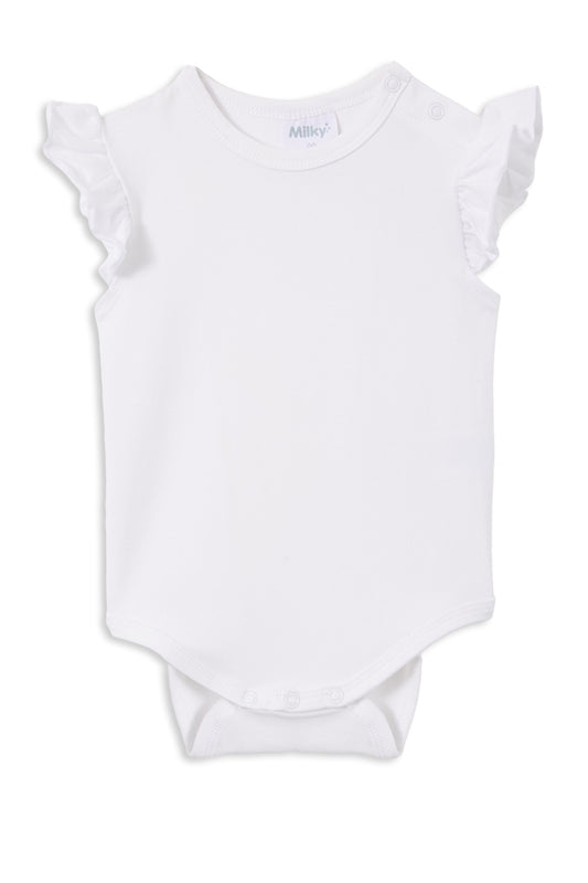 Milky Kids Detail Frill Bodysuit