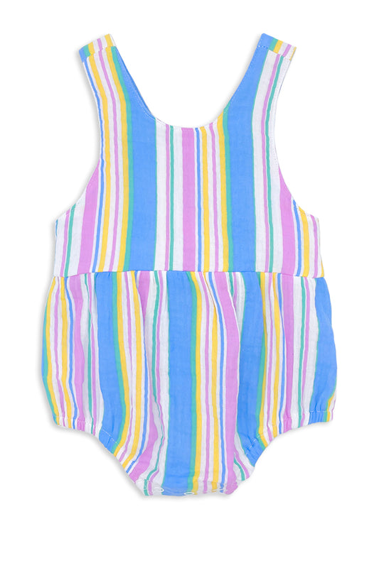 Milky Kids Crinkle Stripe Playsuit