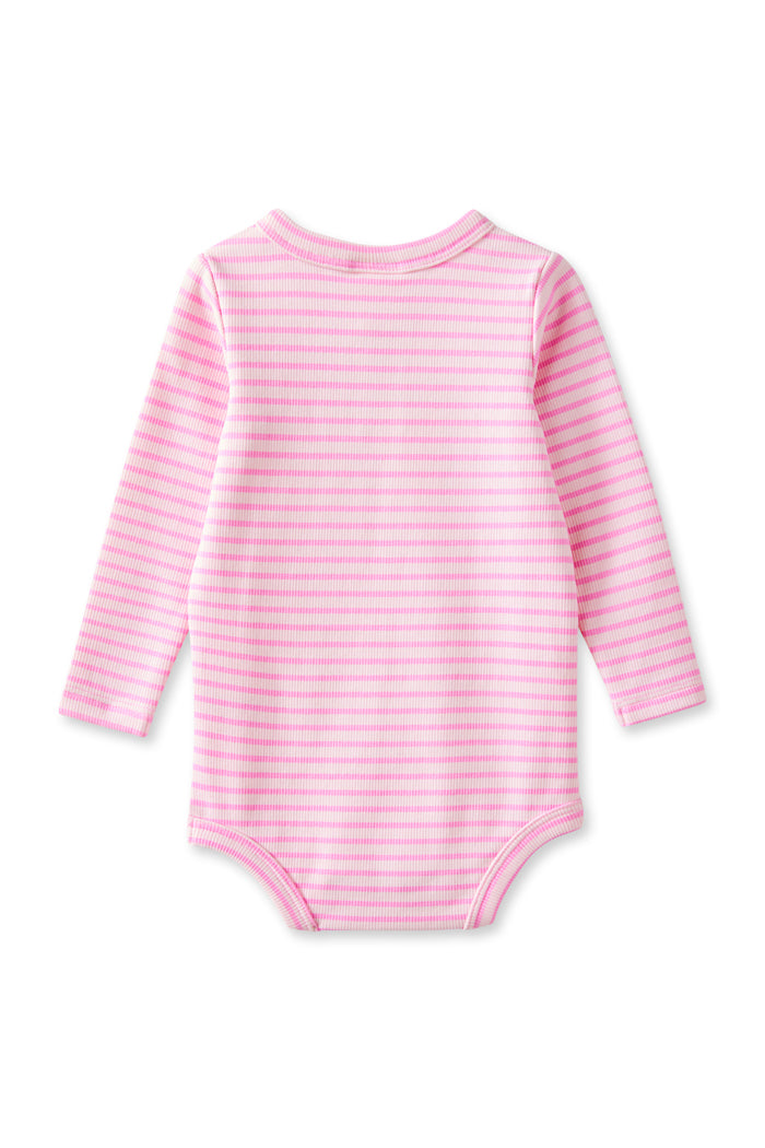 Milky Tickled Pink Stripe Bubbysuit