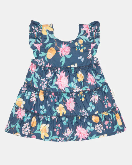 Toshi Baby Dress Matilda Waratah Midnight