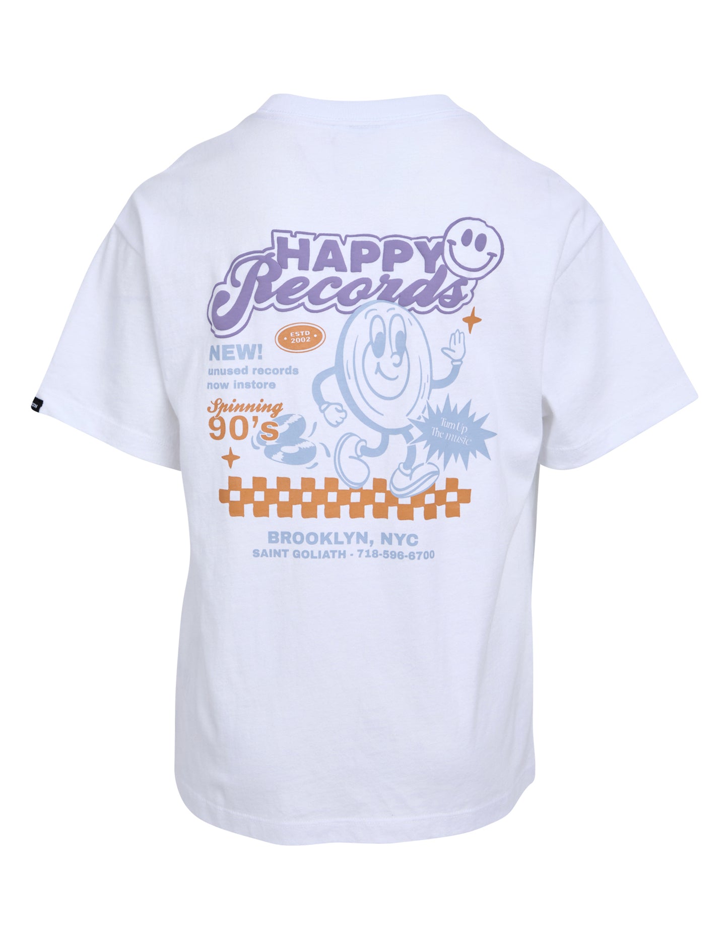 Goliath Happy Records Tee White