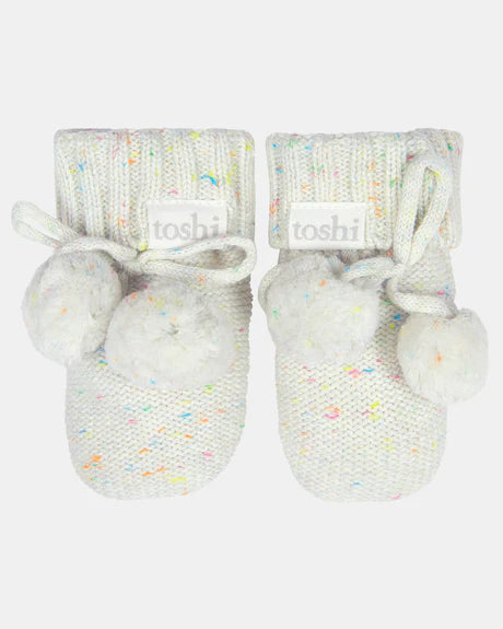 Toshi Organic Booties Marley Snowflake