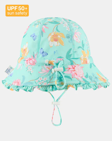 Toshi Swim Bell Hat Ripple Waratah Mint