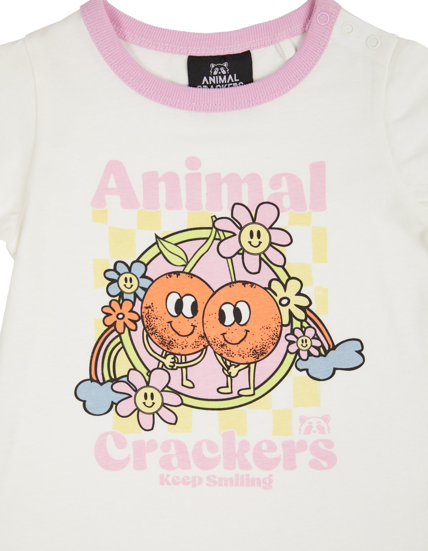 Animal Crackers Cherry Check Tee