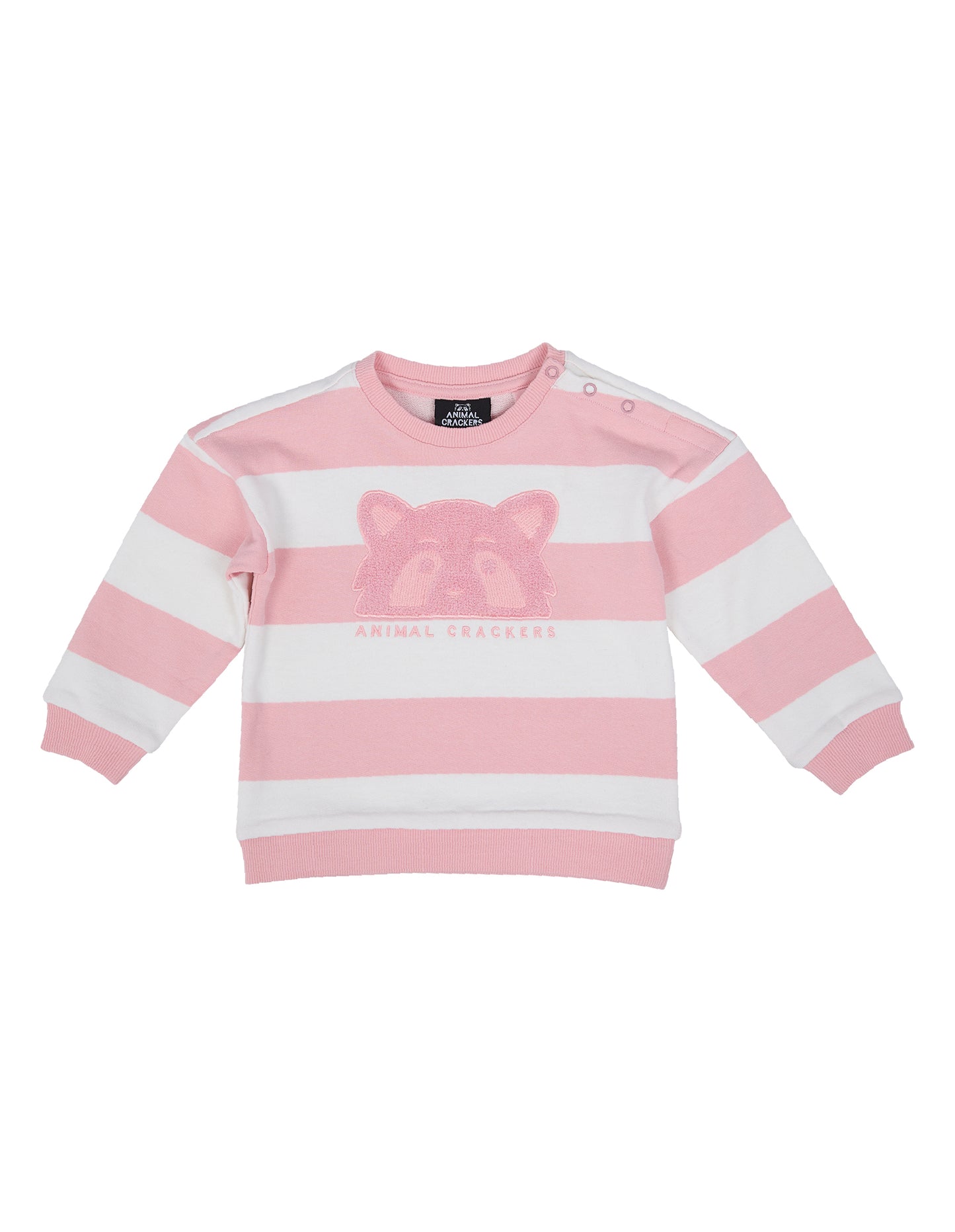 Animal Crackers Mascot Crew Pink