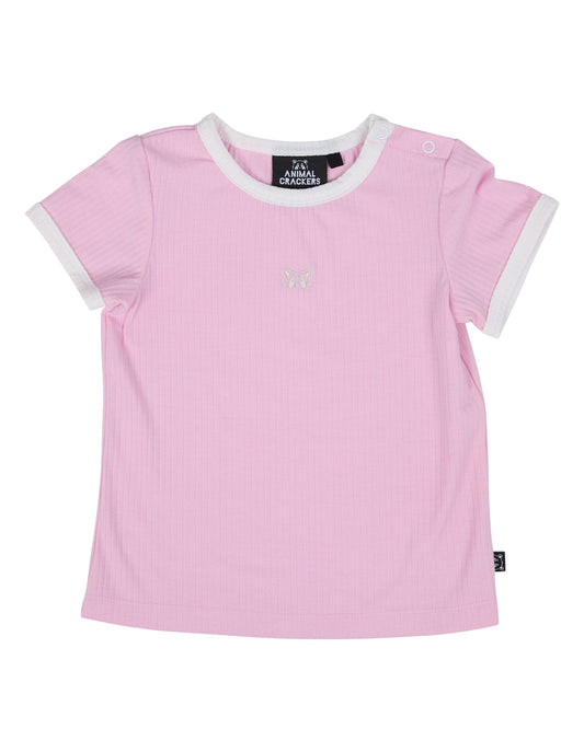 Animal Crackers Varied Tee Pink