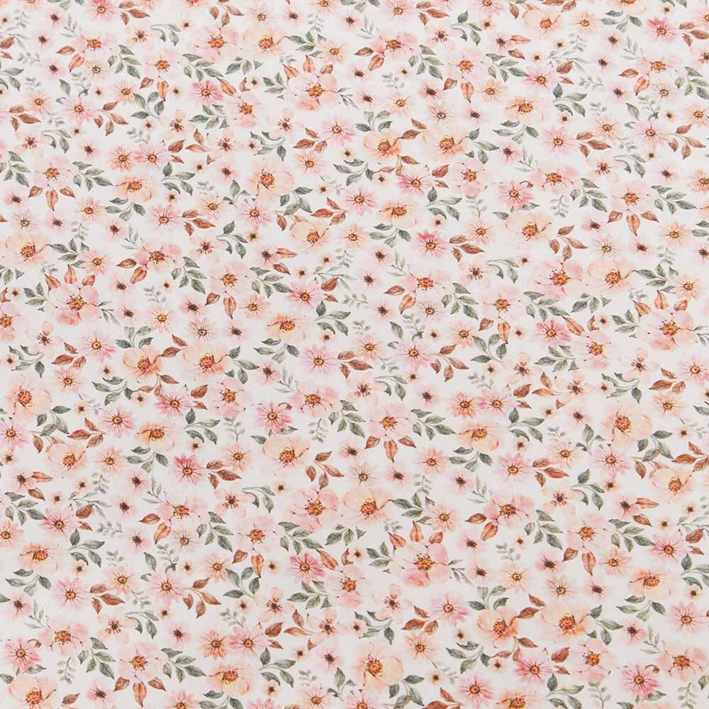 Snuggle Hunny Spring Floral Fitted Cot Sheet