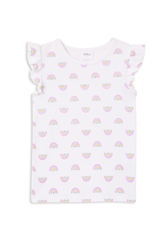 Milky Kids Rainbow Rib Tee