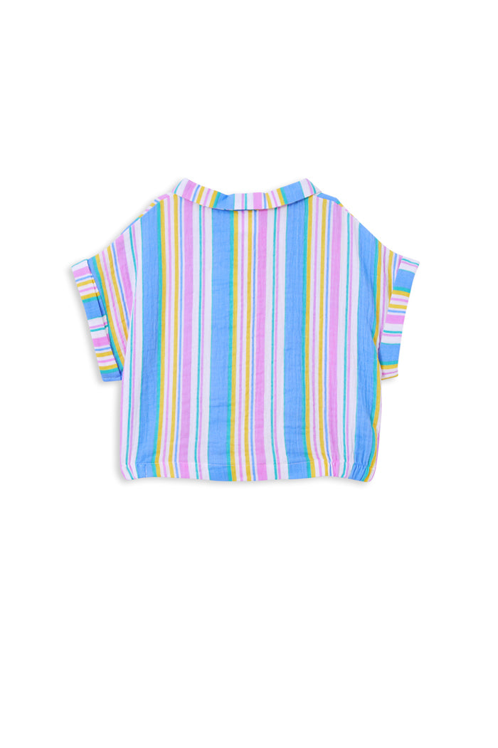 Milky Kids Crinkle Stripe Shirt