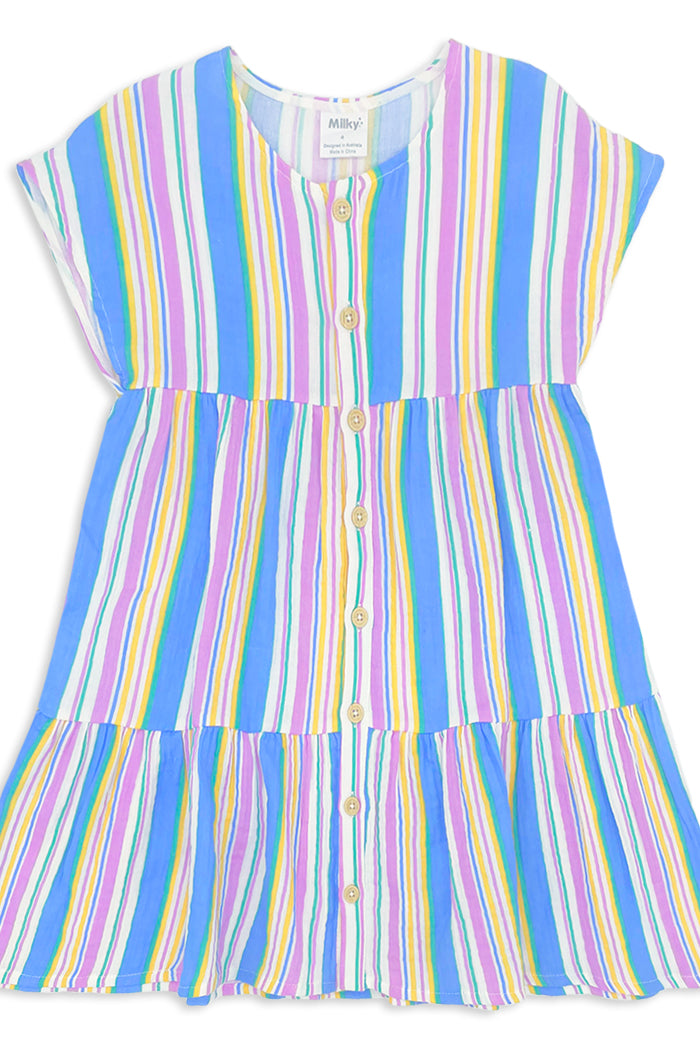 Milky Kids Crinkle Stripe Dress