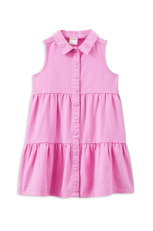 Milky Pink Twill Dress