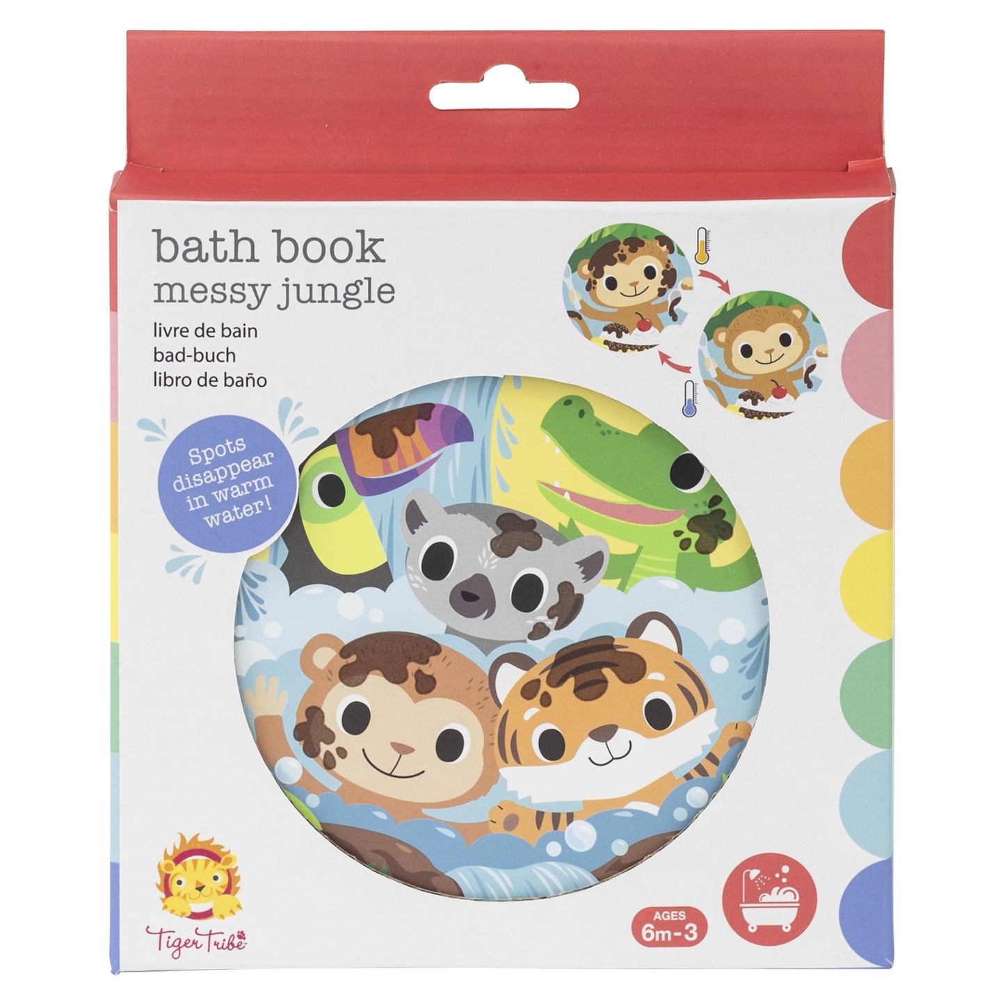 Tiger Tribe Bath Book Messy Jungle