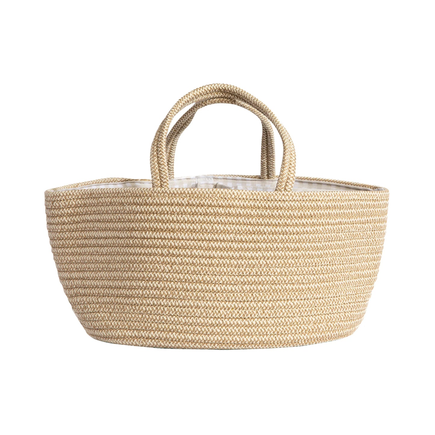 Living Textiles Cotton Rope Nappy Caddy Natural