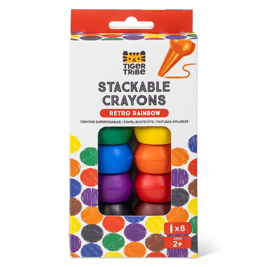 Tiger Tribe Stackable Crayons Retro Rainbow