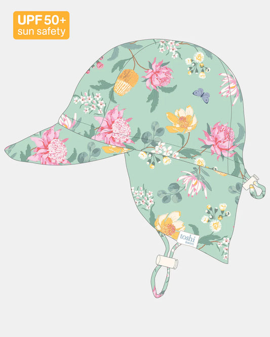 Toshi Swim Flap Cap Paradise Waratah Mint