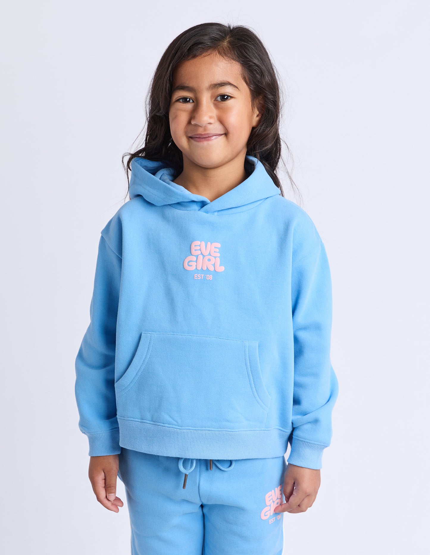 Eve Girl Sports Club Hoodie Blue